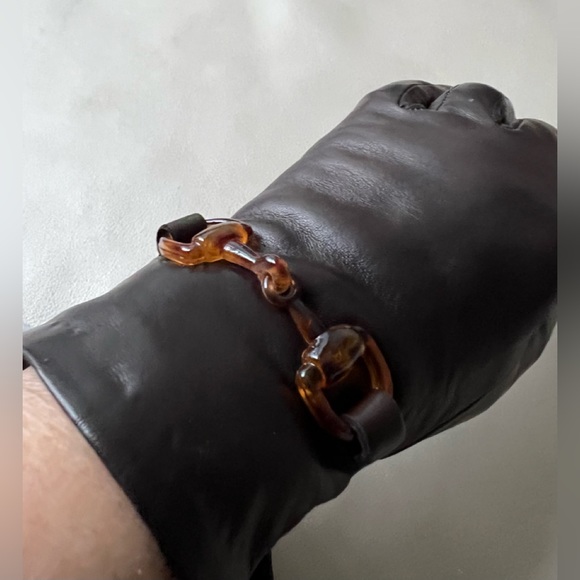 Portolano Italian Leather Gloves (NWT) - Size 6 1/2 - Picture 4 of 10